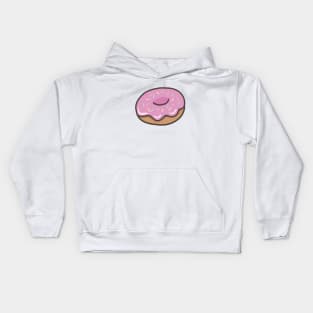 Cute pink donut Kids Hoodie